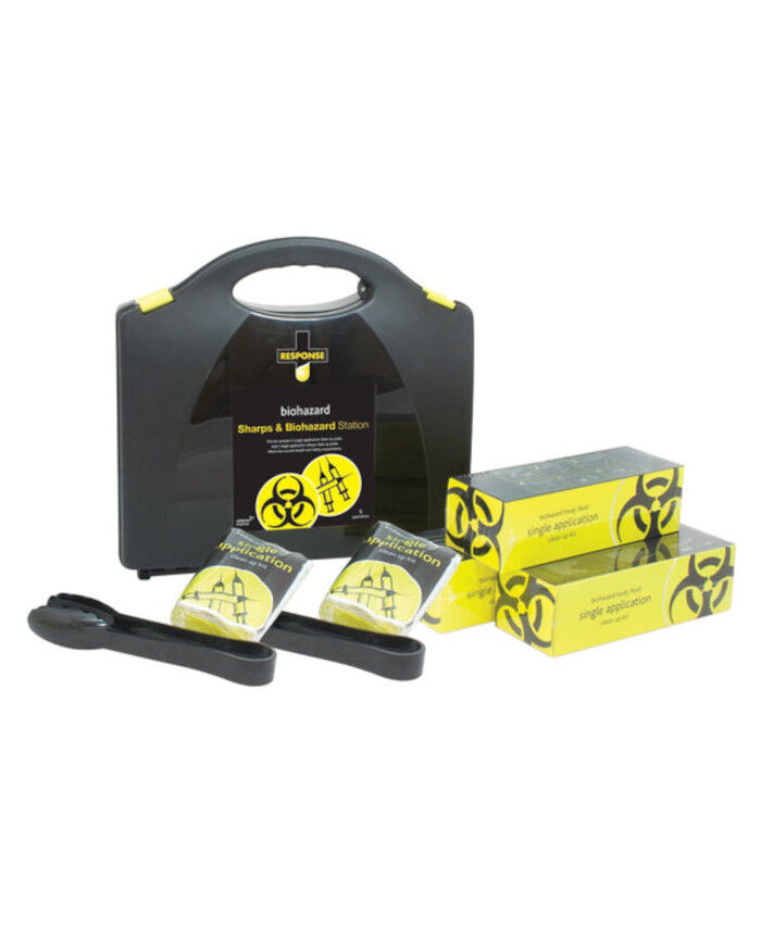Sharps & Biohazard Station, Plastic Portable - Response