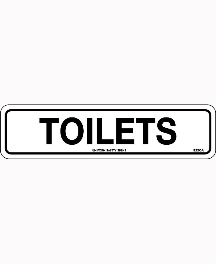 600x400mm - Corflute - Toilets - Uniform Safety Signs
