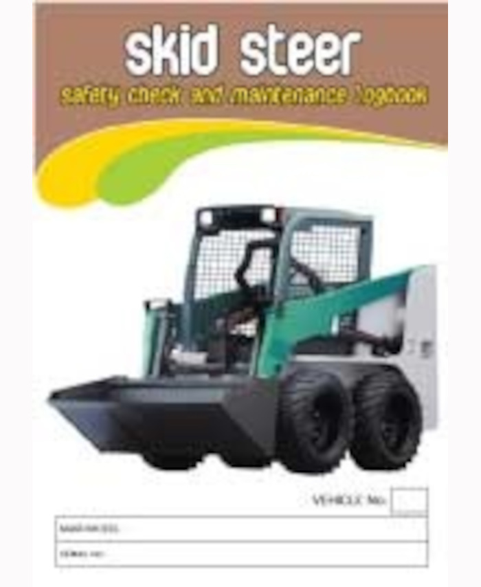 Log Book - Skid Steer / Bobcat - Uniform Safety Signs