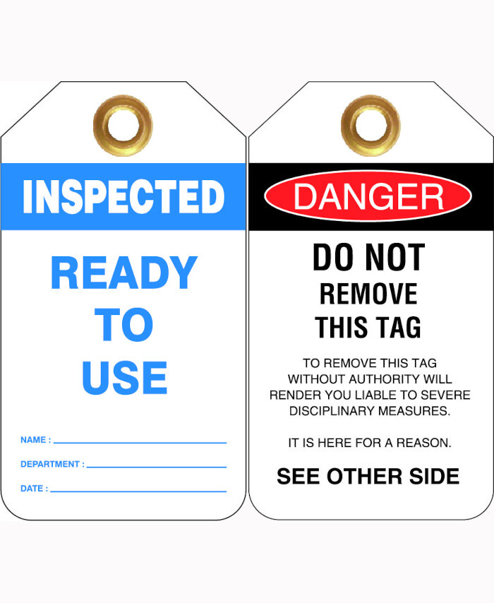 Pvc Fall Risk Tag 80x140mm - Heavy Duty PVC Tags - Pkt of 25 - Inspected Ready To Use ...