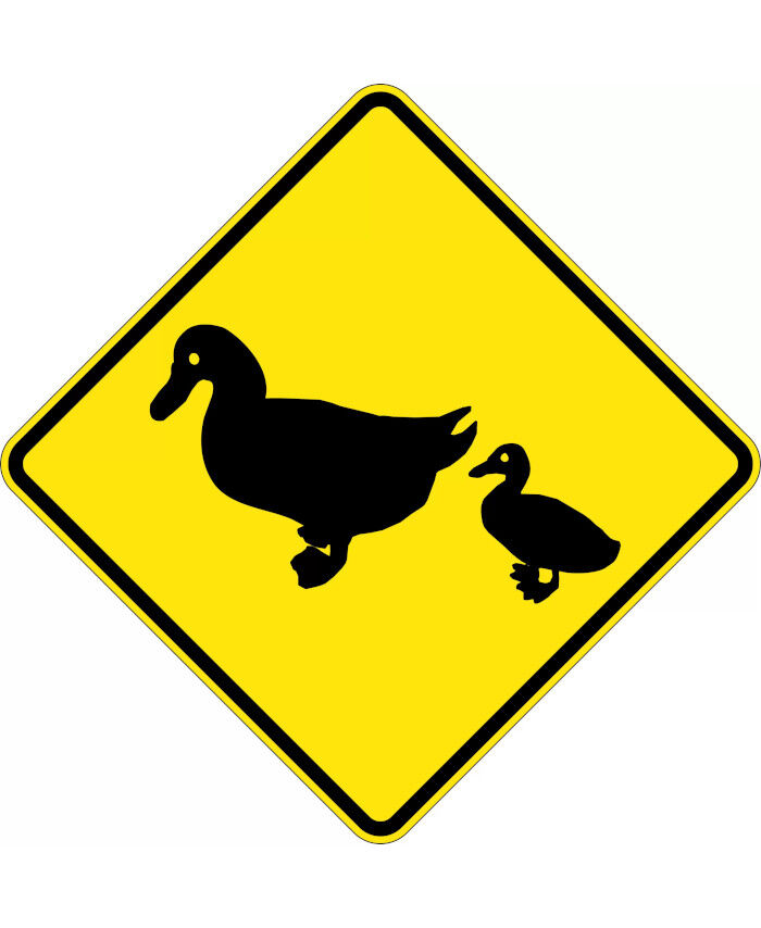 600x600mm - Aluminium - Class 1 Reflective - Ducks Picto - Uniform ...
