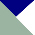 Sage Green / Navy / White