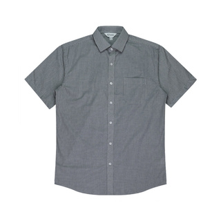 WORKWEAR, SAFETY & CORPORATE CLOTHING SPECIALISTS Men's Toorak Check Short Sleeve Shirt--