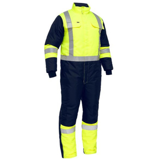 WORKWEAR, SAFETY & CORPORATE CLOTHING SPECIALISTS X TAPED TWO TONE HI VIS FREEZER COVERALL