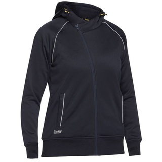 WORKWEAR, SAFETY & CORPORATE CLOTHING SPECIALISTS DISCONTINUED - WOMEN'S FLEECE ZIP FRONT HOODIE WITH SHERPA LINING