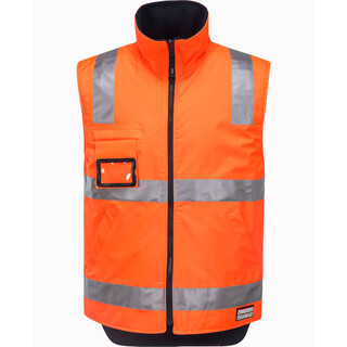 WORKWEAR, SAFETY & CORPORATE CLOTHING SPECIALISTS Reversible Polar Fleece Traffic Vest (Old 918132)