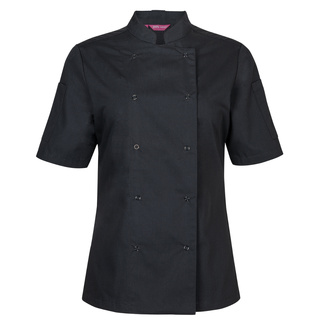 WORKWEAR, SAFETY & CORPORATE CLOTHING SPECIALISTS JB's LADIES L/S SNAP BUTTON CHEFS JACKET
