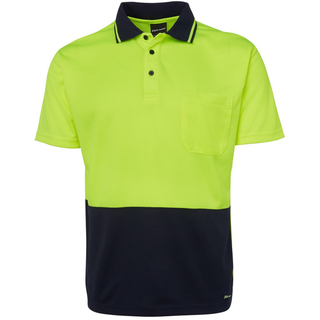 WORKWEAR, SAFETY & CORPORATE CLOTHING SPECIALISTS JB's HI VIS 4602.1 NON CUFF TRAD POLO