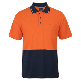 WORKWEAR, SAFETY & CORPORATE CLOTHING SPECIALISTS JB's HV S/S COTTON PIQUE TRAD POLO