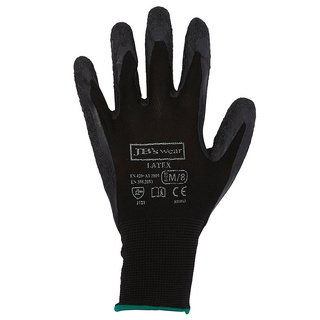 WORKWEAR, SAFETY & CORPORATE CLOTHING SPECIALISTS JB's BLACK LATEX GLOVE (12 Pack)