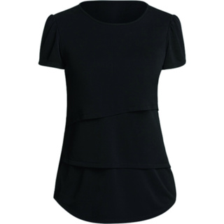 WORKWEAR, SAFETY & CORPORATE CLOTHING SPECIALISTS DISCONTINUED - NNT - MATT JERSEY SHORT SLEEVE LAYERED TOP