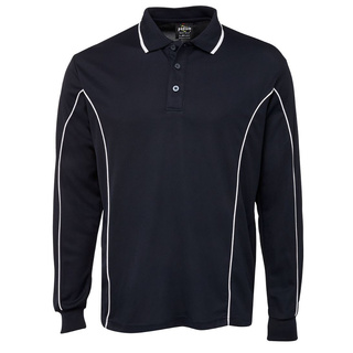 WORKWEAR, SAFETY & CORPORATE CLOTHING SPECIALISTS PODIUM L/S PIPING POLO