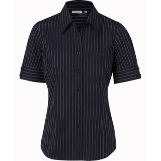 WORKWEAR, SAFETY & CORPORATE CLOTHING SPECIALISTS Women's Pin Stripe Short Sleeve Shirt