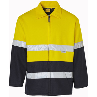 WORKWEAR, SAFETY & CORPORATE CLOTHING SPECIALISTS Hi-Vis Two Tone Bluey Safety Jacket with 3M Tapes