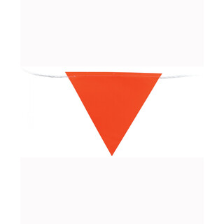 WORKWEAR, SAFETY & CORPORATE CLOTHING SPECIALISTS Fluro Orange Bunting Flags (30mtr Roll)
