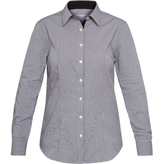 WORKWEAR, SAFETY & CORPORATE CLOTHING SPECIALISTS AWL161 Ladies Long Sleeve Shirt - Yarn Dyed Check