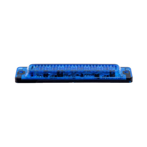 WORKWEAR, SAFETY & CORPORATE CLOTHING SPECIALISTS - Slim Programmable 6x2W LED Cluster Blue/Blue 12-24VDC