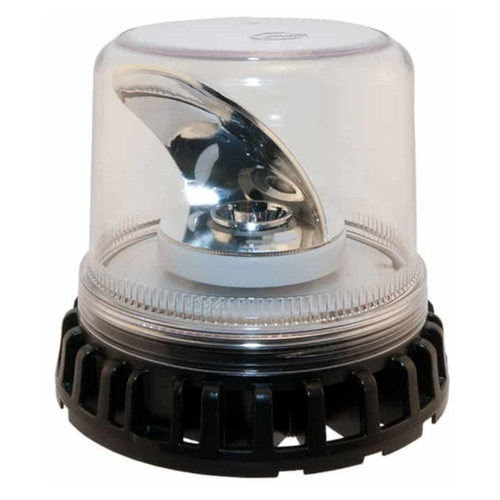WORKWEAR, SAFETY & CORPORATE CLOTHING SPECIALISTS - Titan Clear LED Rotating Beacon 12-24V Hardwire