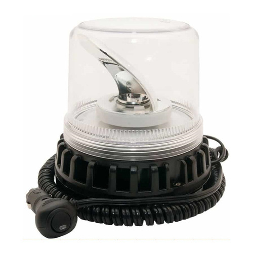 WORKWEAR, SAFETY & CORPORATE CLOTHING SPECIALISTS - Titan Clear LED Rotating Beacon 12-24V Mag Base