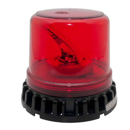 WORKWEAR, SAFETY & CORPORATE CLOTHING SPECIALISTS Titan Red Lens/Clear LED Rotating Beacon 12-24V Hardwire