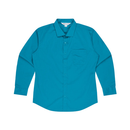 WORKWEAR, SAFETY & CORPORATE CLOTHING SPECIALISTS Men's Mosman Stretch Long Sleeve Shirt--