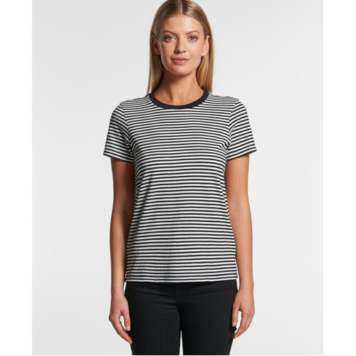 WORKWEAR, SAFETY & CORPORATE CLOTHING SPECIALISTS - WOMENS BOWERY STRIPE TEE