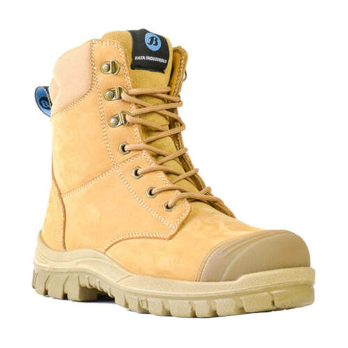 WORKWEAR, SAFETY & CORPORATE CLOTHING SPECIALISTS - Wheat Nubuck Zip / Lace Up 150mm Safety Boot