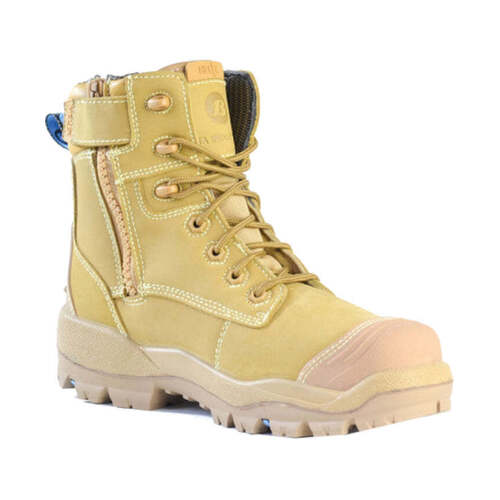 WORKWEAR, SAFETY & CORPORATE CLOTHING SPECIALISTS - Longreach CT Zip - Helix Ultra Wheat Zip/Lace Safety (Composite Toe)