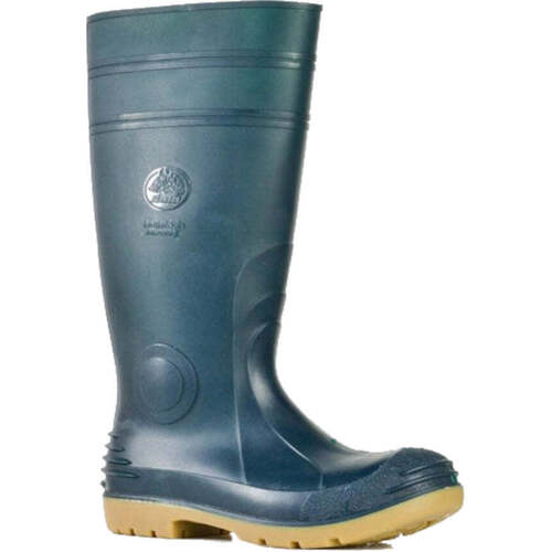 WORKWEAR, SAFETY & CORPORATE CLOTHING SPECIALISTS - Jobmaster 2 Gumboots - Green / Gristle PVC 400mm Safety Gumboot