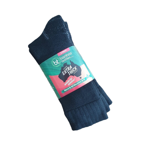 WORKWEAR, SAFETY & CORPORATE CLOTHING SPECIALISTS Aussie Extra Thick Socks - 3 Pack