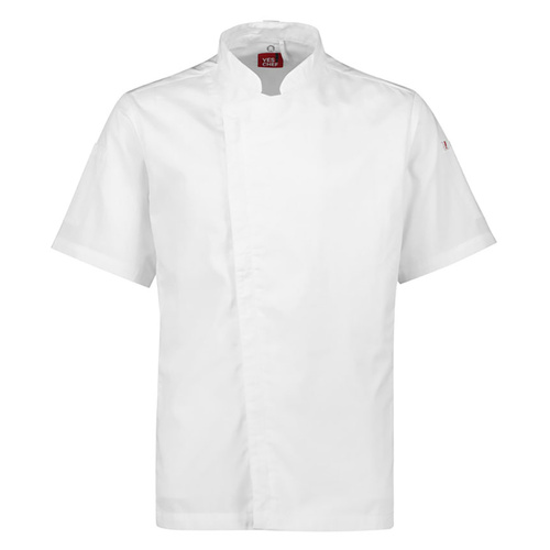 WORKWEAR, SAFETY & CORPORATE CLOTHING SPECIALISTS Mens Alfresco Short Sleeve Chef Jacket