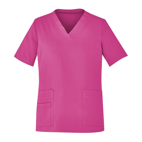 WORKWEAR, SAFETY & CORPORATE CLOTHING SPECIALISTS - PINK RIBBON U Scrub Top