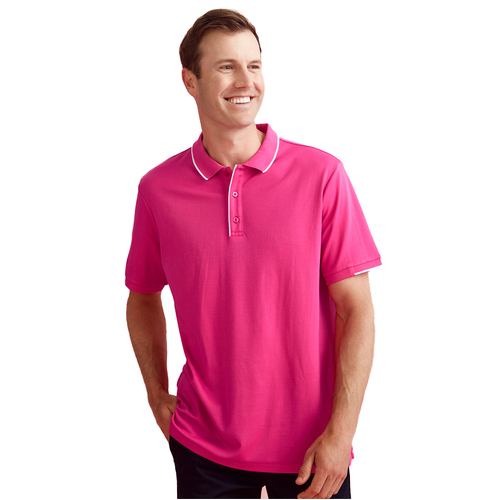 WORKWEAR, SAFETY & CORPORATE CLOTHING SPECIALISTS PINK RIBBON Mens S/S Polo