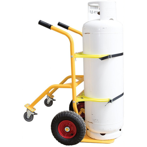 WORKWEAR, SAFETY & CORPORATE CLOTHING SPECIALISTS **Price ex. works** Easy Roll 4 Wheeled Trolley Large Yellow 245-375mm-Yellow-M