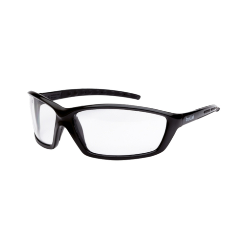 WORKWEAR, SAFETY & CORPORATE CLOTHING SPECIALISTS - PROWLER Gloss Black Frame AS/AF Clear Lens - Spectacles