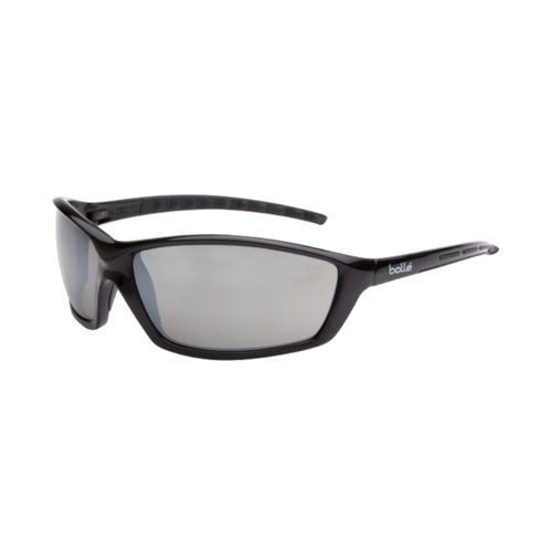 WORKWEAR, SAFETY & CORPORATE CLOTHING SPECIALISTS - PROWLER Gloss Black Frame Silver Flash Lens - Spectacles