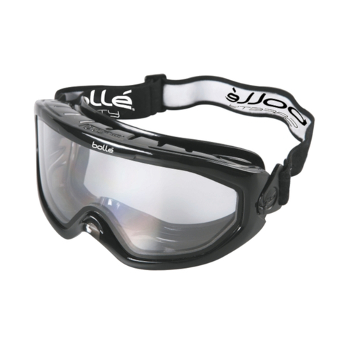 WORKWEAR, SAFETY & CORPORATE CLOTHING SPECIALISTS - BLAST DUO Charcoal PVC Frame AS/AF Clear Lens - Top Vent Closed - With Foam - Goggles