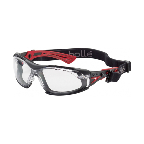 WORKWEAR, SAFETY & CORPORATE CLOTHING SPECIALISTS - RUSH+ SEAL PLATINUM AS/AF Clear Lens - Assembled with Gasket & Strap - Spectacles