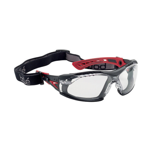 WORKWEAR, SAFETY & CORPORATE CLOTHING SPECIALISTS RUSH+ SEAL PLATINUM AS/AF Clear Lens - Assembled with Gasket & Strap - Spectacles