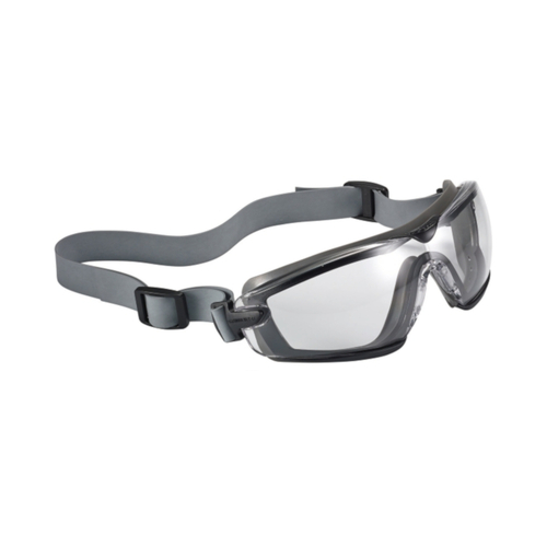 WORKWEAR, SAFETY & CORPORATE CLOTHING SPECIALISTS - COBRA TPR PLATINUM AS/AF Clear Lens - With Neoprene strap - Goggles