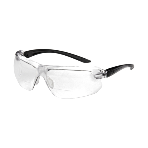 WORKWEAR, SAFETY & CORPORATE CLOTHING SPECIALISTS - IRI-s DIOPTER Black/Grey Temple AS/AF Clear Lens +2.0 - Spectacles