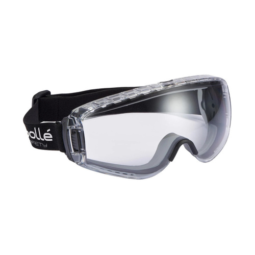 WORKWEAR, SAFETY & CORPORATE CLOTHING SPECIALISTS - PILOT 2 PP/TPR Frame PLATINUM AS/AF CSP Lens - Top Vent Closed - Goggles