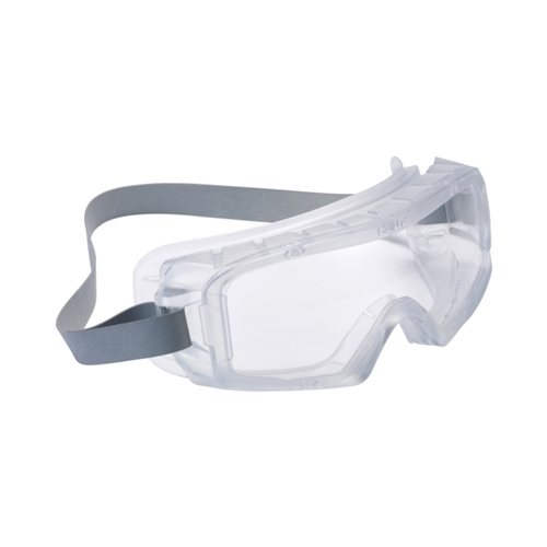 WORKWEAR, SAFETY & CORPORATE CLOTHING SPECIALISTS - COVERALL Transluscent PVC Vented Frame AS/AF Clear Lens - With Neoprene Strap - Goggles