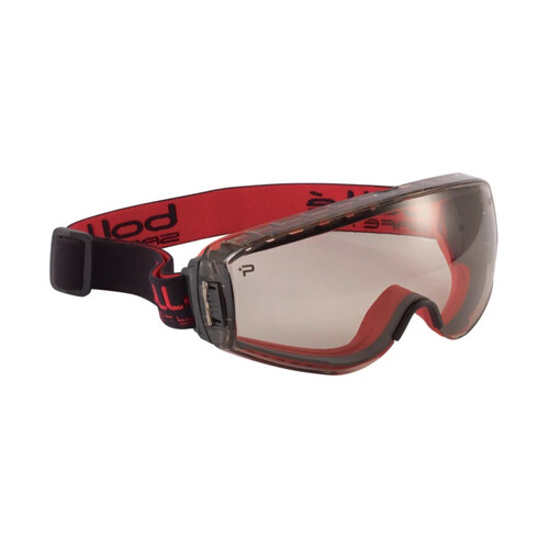 WORKWEAR, SAFETY & CORPORATE CLOTHING SPECIALISTS PILOT 2 FIRE FIGHTER PP/TPR Red Frame PLATINUM AS/AF CSP Lens - Fully Sealed