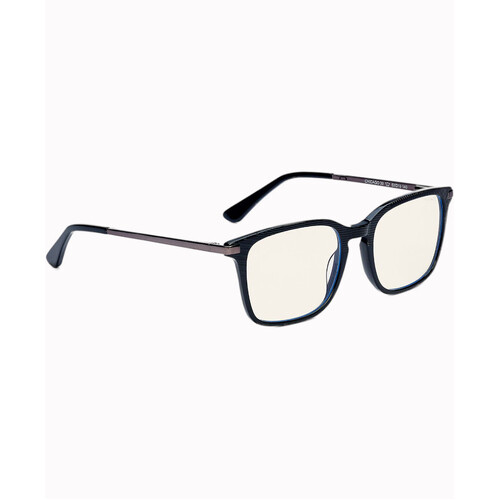 WORKWEAR, SAFETY & CORPORATE CLOTHING SPECIALISTS - CHICAGO - Men ProBlu Clear Lens Black Frame W/Gun Metal Temple & Black Temple Tip