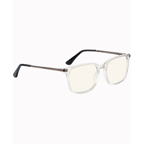 WORKWEAR, SAFETY & CORPORATE CLOTHING SPECIALISTS - CHICAGO - Men ProBlu Clear Lens Crystal Clear Frame W/Gun Metal Temple & Blk Temple Tip