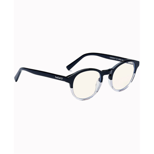 WORKWEAR, SAFETY & CORPORATE CLOTHING SPECIALISTS - LONDON - Unisex ProBlu Clear Lens Crystal Clear/Black Frame W/Black Temples