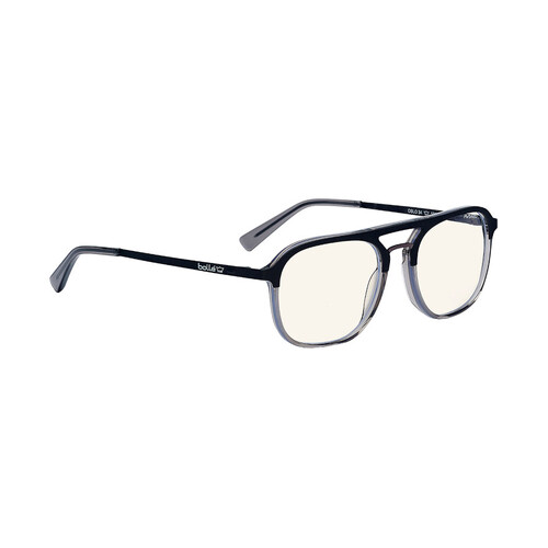 WORKWEAR, SAFETY & CORPORATE CLOTHING SPECIALISTS - OSLO - Men ProBlu Clear Lens Matt Blk/Crystal Frame W/Matt Blk Temple & Gry Temple Tip