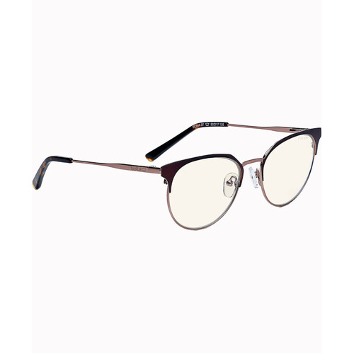 WORKWEAR, SAFETY & CORPORATE CLOTHING SPECIALISTS - ROMA - Women ProBlu Clear Lens Brn/Pink Gold Metal Frame W/Tortoiseshell Temple Tips