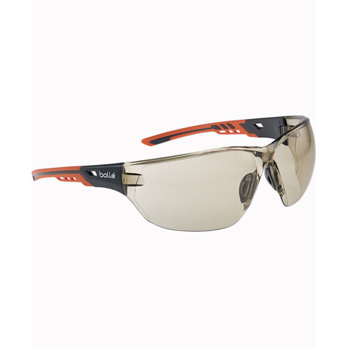 WORKWEAR, SAFETY & CORPORATE CLOTHING SPECIALISTS NESS+ Orange/Blk Temples Platinum AS/AF CSP Lens W/Eco-Packaging (Silk Paper+Recycled Box)